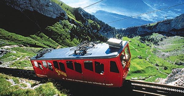 europe 2014 - tram in the swiss alps
